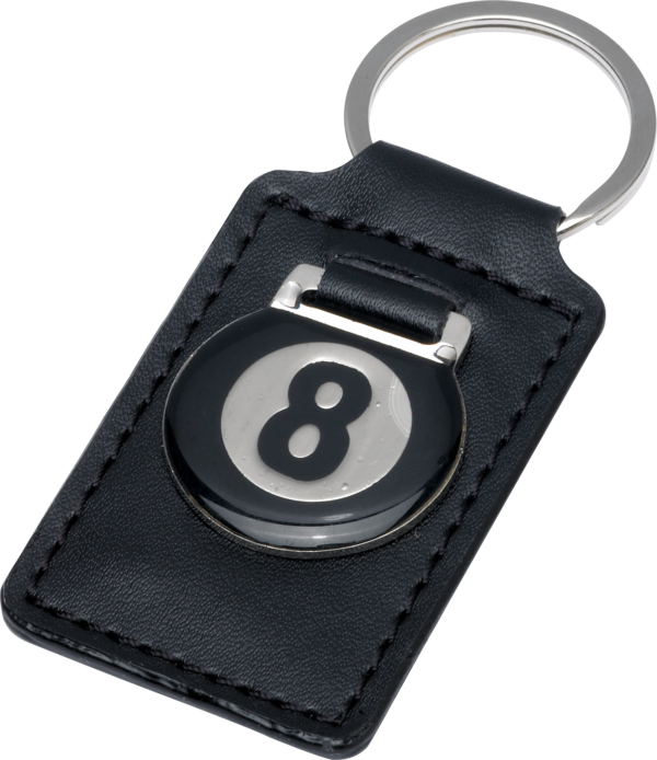 8-Ball Leather Keychain 8-Ball Leather Keychain